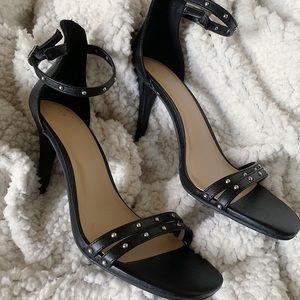 2-Strap Black Heels